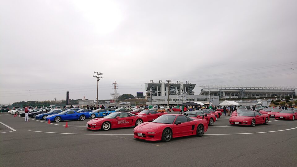 全車整列駐車しました